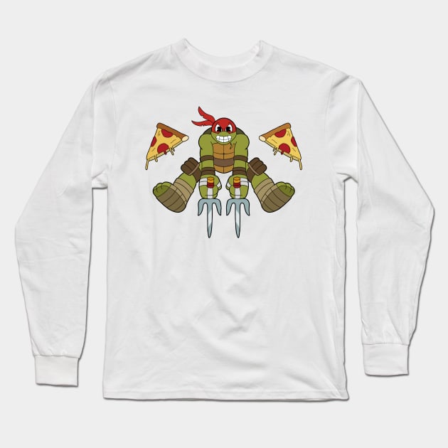 Raphael in Cuphead style fan art Long Sleeve T-Shirt by Style cuphead 